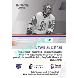 2023/24 Legendary Cards Hlinka Gretzky Cup Young Lions #P-13 Maxmilián Curran Portréty