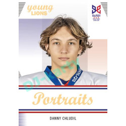 2023/24 Legendary Cards Hlinka Gretzky Cup Young Lions #P-14 Danny Chludil Portréty
