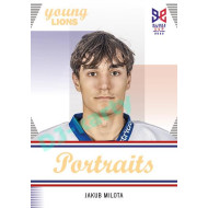 2023/24 Legendary Cards Hlinka Gretzky Cup Young Lions #P-02 Jakub Milota Portréty