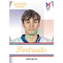 2023/24 Legendary Cards Hlinka Gretzky Cup Young Lions #P-02 Jakub Milota Portréty