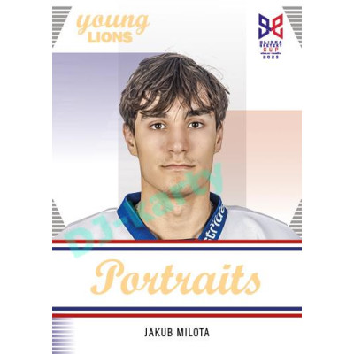 2023/24 Legendary Cards Hlinka Gretzky Cup Young Lions #P-02 Jakub Milota Portréty