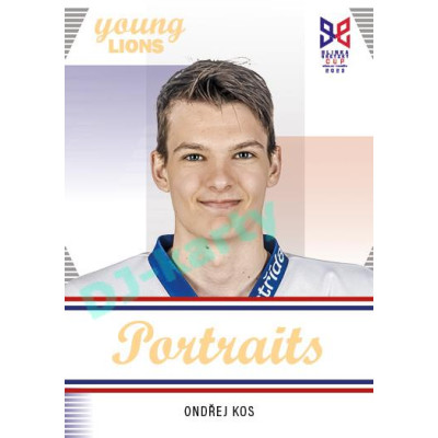 2023/24 Legendary Cards Hlinka Gretzky Cup Young Lions #P-22 Ondřej Kos Portréty