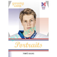 2023/24 Legendary Cards Hlinka Gretzky Cup Young Lions #P-03 Tomáš Galvas Portréty