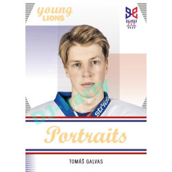 2023/24 Legendary Cards Hlinka Gretzky Cup Young Lions #P-03 Tomáš Galvas Portréty