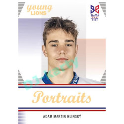 2023/24 Legendary Cards Hlinka Gretzky Cup Young Lions #P-05 Adam Martin Hlinský Portréty