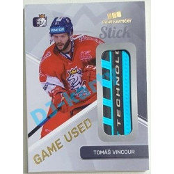 2018/19 MK reprezentace Tomáš Vincour #TV Game Used Memorabilia Promo