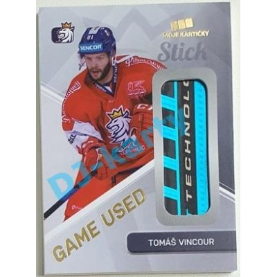 2018/19 MK reprezentace Tomáš Vincour #TV Game Used Memorabilia Promo