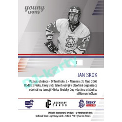 2023/24 Legendary Cards Hlinka Gretzky Cup Young Lions #07 Jan Skok