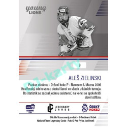 2023/24 Legendary Cards Hlinka Gretzky Cup Young Lions #09 Aleš Zielinski