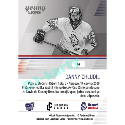 2023/24 Legendary Cards Hlinka Gretzky Cup Young Lions #14 Danny Chludil