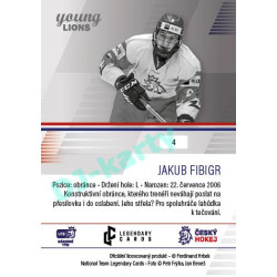 2023/24 Legendary Cards Hlinka Gretzky Cup Young Lions #04 Jakub Fibigr