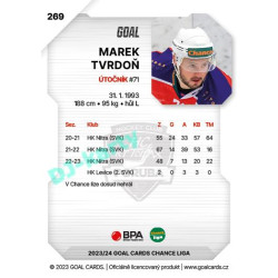 2023/24 Goal cards Chance Liga 2. série #269 Marek Tvrdoň