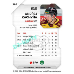 2023/24 Goal cards Chance Liga 2. série #286 Ondřej Kachyňa