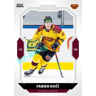 2023/24 Goal cards Chance Liga 2. série #287 Fabien Kočí