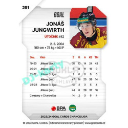 2023/24 Goal cards Chance Liga 2. série #291 Jonáš Jungwirth