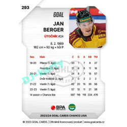 2023/24 Goal cards Chance Liga 2. série #293 Jan Berger