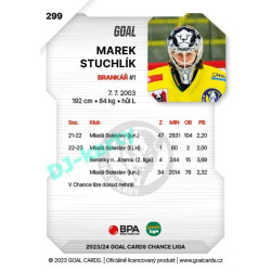 2023/24 Goal cards Chance Liga 2. série #299 Marek Stuchlík