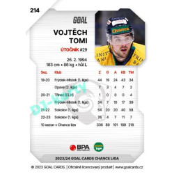 2023/24 Goal cards Chance Liga 2. série #214 Vojtěch Tomi