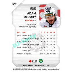 2023/24 Goal cards Chance Liga 2. série #352 Adam Dlouhý