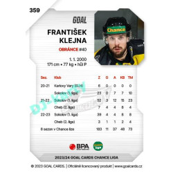 2023/24 Goal cards Chance Liga 2. série #359 František Klejna