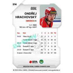2023/24 Goal cards Chance Liga 2. série #314 Ondřej Hrachovský