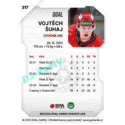 2023/24 Goal cards Chance Liga 2. série #317 Vojtěch Šuhaj