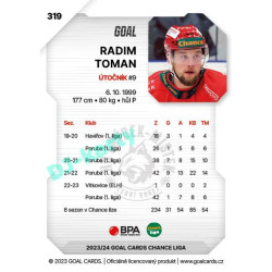 2023/24 Goal cards Chance Liga 2. série #319 Radim Toman