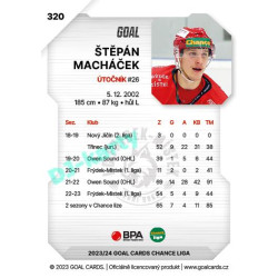 2023/24 Goal cards Chance Liga 2. série #320 Štěpán Macháček