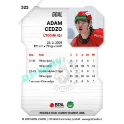 2023/24 Goal cards Chance Liga 2. série #323 Adam Cedzo