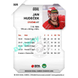 2023/24 Goal cards Chance Liga 2. série #325 Jan Hudeček