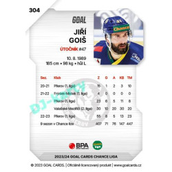 2023/24 Goal cards Chance Liga 2. série #304 Jiří Goiš