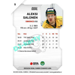 2023/24 Goal cards Chance Liga 1. série #005 Aleksi Salonen