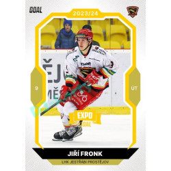 2023/24 Goal cards Chance Liga 1. série #052 Jiří Fronk EXPO Bronze 1of6