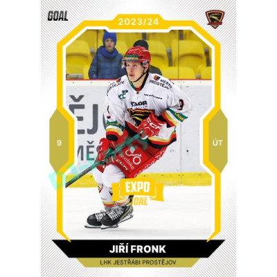 2023/24 Goal cards Chance Liga 1. série #052 Jiří Fronk EXPO Bronze 1of6
