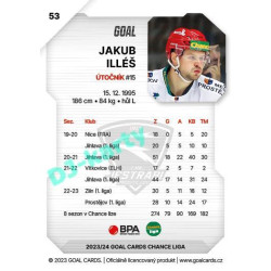 2023/24 Goal cards Chance Liga 1. série #053 Jakub Illéš