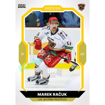 2023/24 Goal cards Chance Liga 1. série #054 Marek Račuk EXPO Silver 1of6