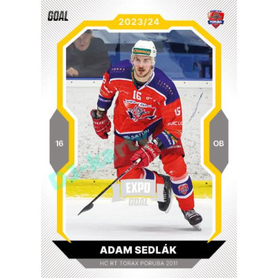 2023/24 Goal cards Chance Liga 1. série #059 Adam Sedlák EXPO Silver 1of6