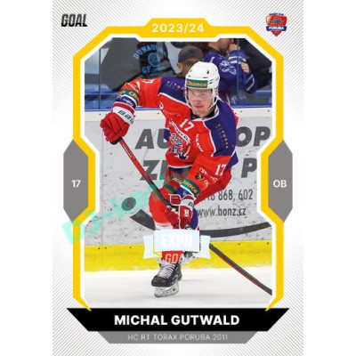 2023/24 Goal cards Chance Liga 1. série #060 Michal Gutwald EXPO Perleť 1of6