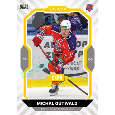 2023/24 Goal cards Chance Liga 1. série #060 Michal Gutwald EXPO Bronze 1of6