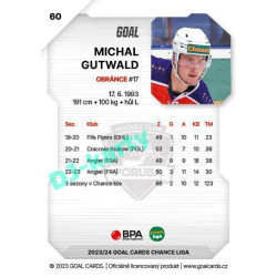 2023/24 Goal cards Chance Liga 1. série #060 Michal Gutwald