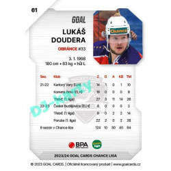 2023/24 Goal cards Chance Liga 1. série #061 Lukáš Doudera