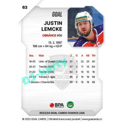 2023/24 Goal cards Chance Liga 1. série #063 Justin Lemcke
