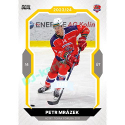2023/24 Goal cards Chance Liga 1. série #065 Petr Mrázek EXPO Perleť 1of6