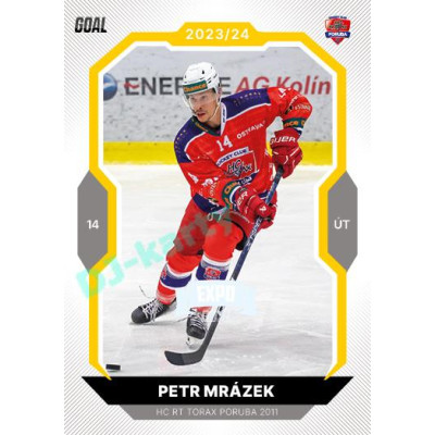 2023/24 Goal cards Chance Liga 1. série #065 Petr Mrázek EXPO Perleť 1of6