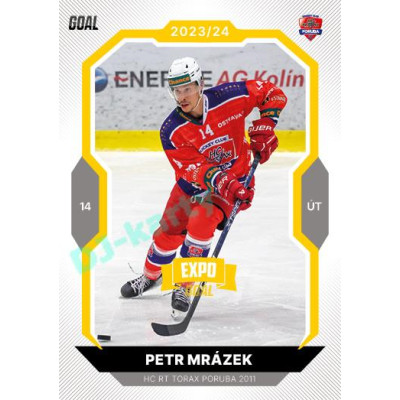 2023/24 Goal cards Chance Liga 1. série #065 Petr Mrázek EXPO Bronze 1of6