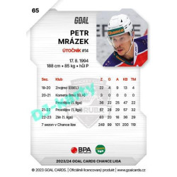 2023/24 Goal cards Chance Liga 1. série #065 Petr Mrázek