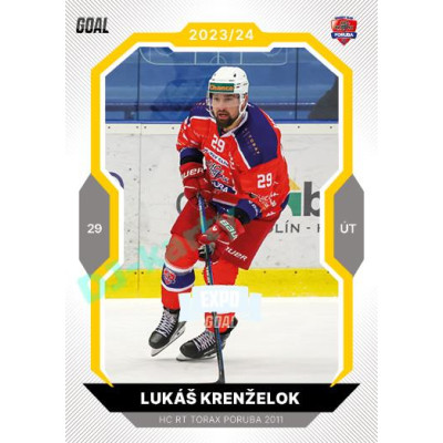 2023/24 Goal cards Chance Liga 1. série #068 Lukáš Krenželok EXPO Perleť 1of6