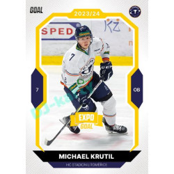 2023/24 Goal cards Chance Liga 1. série #074 Michael Krutil EXPO Bronze 1of6