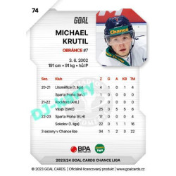2023/24 Goal cards Chance Liga 1. série #074 Michael Krutil