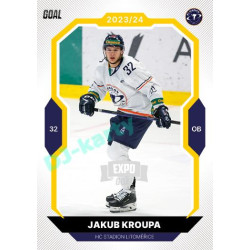 2023/24 Goal cards Chance Liga 1. série #075 Jakub Kroupa EXPO Silver 1of6